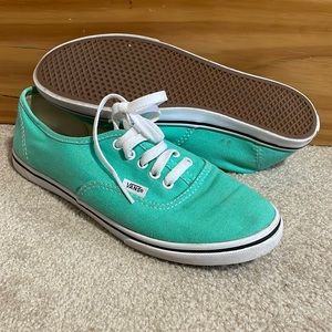 Teal Vans (size 8)